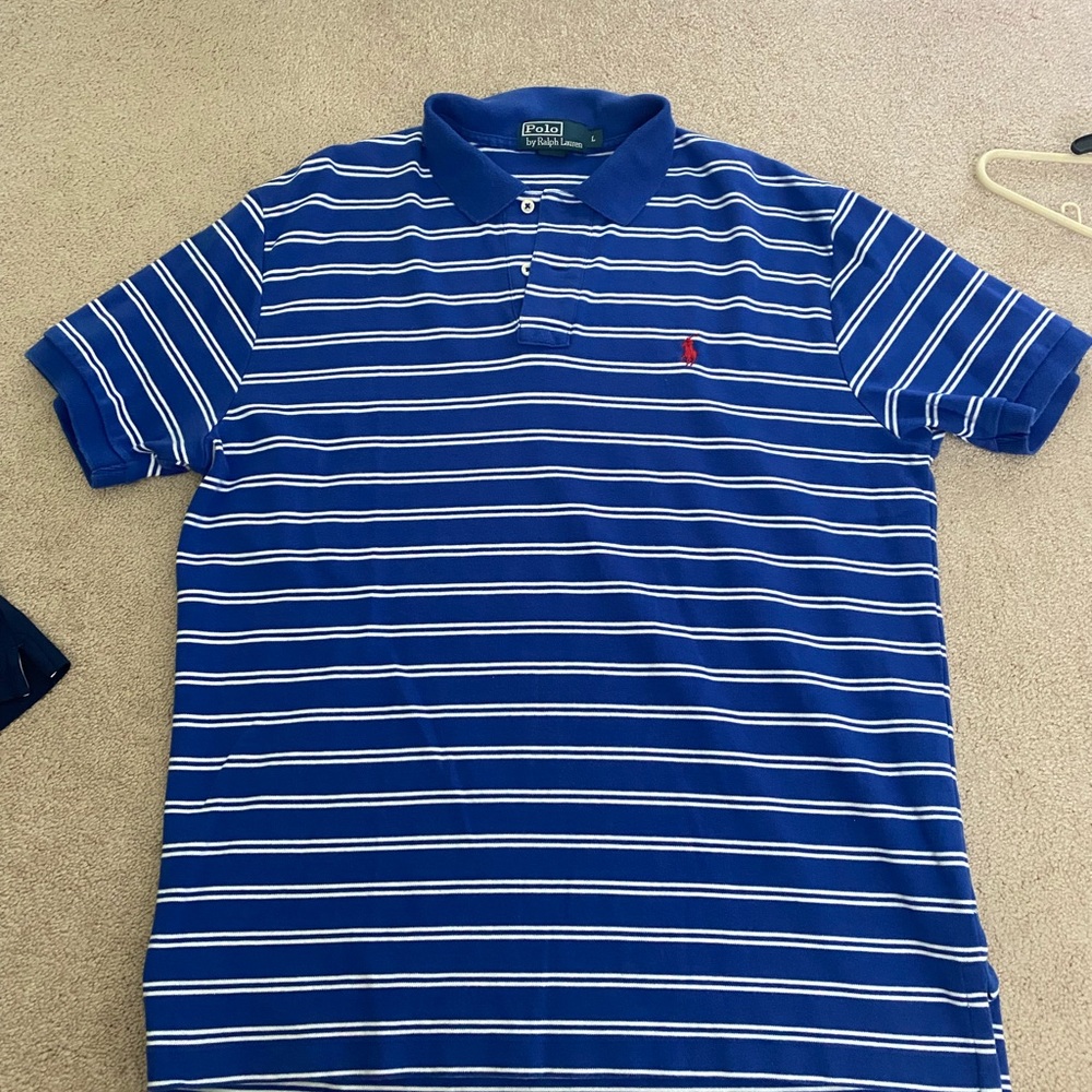 Ralph Lauren stripped polo L